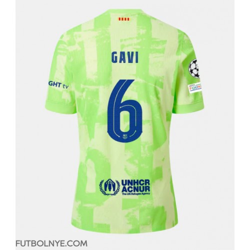 Camiseta Barcelona Paez Gavi #6 Tercera Equipación 2024-25 manga corta